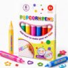 2026 New 3D Magic Popcorn Pens, Popcorn Pens Puffy with 6 Vibrant Colors, DIY Bubble Puffy Drawing Kit for Greeting Birthday Cards Kids Christmas