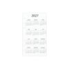 2027 A6 Binder Divider Full Year Calendar Dashboard Clear Planner Insert