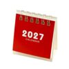 2027 Desk Calendar, Desktop Calendar with Folded Base