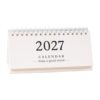 2027 Desk Calendar, Spiral Bound Desktop Planner, Monthly Organizer for Off