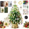 2027 DIY Beaded Christmas Tree Kit for Adults, 3D Crystal Bead Mini Tabletop Xmas Tree Craft Set, Handmade Sparkling Holiday Desk Decoration,Unique Christmas Gift for Craft Lovers Home Decor & Gift