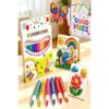 2027 New Upgrade 3D Magic Popcorn Pen, 6/12 Colors 3D Bubble Drawing