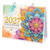 2027 Rhinestone Diamond Painting Desk Calendar DIY Crystal Art (Mandala)