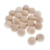 20mm Natural Wood Balls, 20-Piece Set