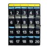 20 Numbered Pockets Classroom Organizer, Wall‑Mount Phone Calculator Holder