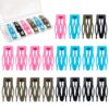 20 Pcs 2 Inch Metal Snap Hair Clips Barrettes for Women Girls (Colorful)
