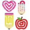 20 Pcs 3.9" Jumbo Paper Clips, Acrylic Decorative Clips for School Office