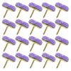 20pcs Decorative Push Pins for Cork Board Purple Rhinestone Metal
