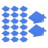 20pcs House Shape Blank Aluminum Label Plates, for Engraving