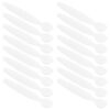 20pcs Mini Makeup Spatula Face Cream Applicator Spoon Pp White