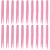 20pcs Plastic Bead Tweezers for Young Users, Pink Straight Tip
