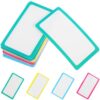 20pcs Reusable Dry Erase Adhesive Labels for Office and Classroom Use