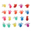 20PCS Soft Rubber Goldfish Bath Toys Colorful