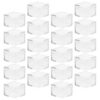20pcs Square Acrylic Jewelry Box with Lid, Stackable 0.98 Inch Mini