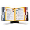 20‑Pocket Desktop Reference Organizer, Desktop Document Holder Stand