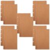 20 Sets Paper Tab Dividers 3x5 Inch Brown for Indexing