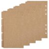 20 Sheets 6 Ring Binder Dividers with 5-Tabs, A6 Mini Binder Dividers