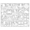 20 Sheets Marine Life Painting Stencils Reusable DIY Templates