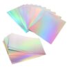 20 Sheets Metallic Holographic Card Stock for Arts and Crafts