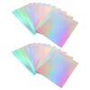 20 Sheets Metallic Holographic Card Stock Paper for DIY Crafts