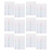 20 Sheets Water Bottle Name Stickers Waterproof PVC Labels