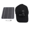 20W Solar Panel Hat Monocrystalline High Efficiency Portable Dual USB Type C DC Output for Outdoor Camping Hiking Travel Lightweight ABS Material