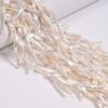 21-30x26-36mm Natural White Fresh Water Pearl Chicken Feet Shape Beads