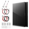2 * 100W Solar Panel Kit,8pcs Brackets,2.5m Cable,6m Cable