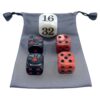 22mm Doubling Cubes Pluses Backgammon Pearls Dices Set