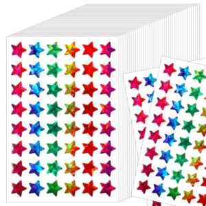 2400 PCS Foil Star Stickers, Small Star Stickers for Kids Reward