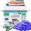 240 Pack Laundry Detergent Pods- 5-in-1 Stain Remover Laundry Soap Pods- Ultra Concentrated,Dissolvable Detergent Pods Bulk for Washing Machines,Eucalyptus Scent