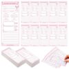240 Pcs Colorful Book Review Bookmarks Back to School Teacher Gifts Reading Log Markers Bookclub Gifts for Book Lovers Bookish Bookworm Women Students to Review and Tracker(Bow,Pink)