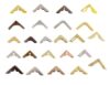 240pcs Metal Book Corner Protectors for Scrapbooking Albums Menus Folders, 0-1.9cm Thick