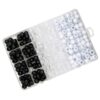 240pcs Mm Braiding Beads Hollow Out Dreadlocks Rings Set for DIY