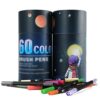 24/60 Colors Watercolor Art Markers Set Brush Pen Tip Fineliner Drawing Painting Stationery for Coloring Mang