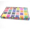 24 Color Stamp Pad Set for Scrapbooking and DIY Crafts - for washable Ink Pads for Rubber Stamps Art Projects 3x3cm