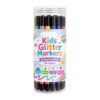 24 Glitter Marker Pens Double Tip, Water-Based For Kids Adults Crafts
