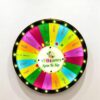 24 Inch Wall Mount Lucky Spin Wheel, 600mm Manual Fortune Prize Wheel, Portable Hanging Spin Game Wheel for Trade Show, Carnival, Party, Game Night