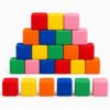 24Pack Foam Blocks - 5.5" Soft Building Blocks for Toddlers Colorful Cubes