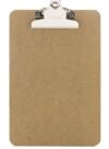 24 Pack, Memo Size Hardboard Clipboard w/Sturdy Spring Clip 9" x 6