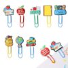 24Pcs Cute Teacher Paper Clips Bookmarks, Colorful Paperclip for Office Supplies, Desk Stationery Accessories, End of Year Teacher Gifts