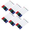 24pcs Erasable Whiteboard Markers 4 Colors Quick Dry Ink Plastic Pens