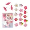 24Pcs Flower Push Pins Decorative Thumbtacks Cork Notice Board Thumb Tacks with Case for Cork Board Bulletin Boards Decorative Push Pins for Boards