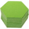 24pcs Hexagon Felt Bulletin Board Message Board for Photos, Green