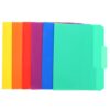 24pcs Plastic Colored File Folders Letter Size PP Expandable for Home School Office