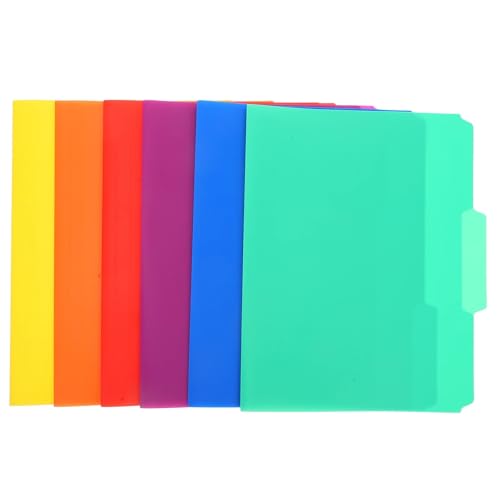 24pcs Plastic Colored File Folders Letter Size PP Expandable for Home School Office