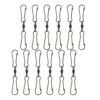 24pcs Rotating Hanging Clips Stainless Steel Black Swivel Snap Hooks