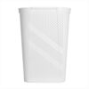 24" Plastic Hinged-Lid Rectangle Laundry Hamper, White, Adult