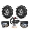 24V 350W Dual Drive Brushed Motor Remote Control kit (max Speed 3.7MPH,Max Load 550LBS，10 inch Inflatable Wheel(Farm tire)
