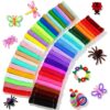 2500pcs Pipe Cleaners Craft Bulk Rainbow Pipe Cleaners(12"*6mm,50colors)